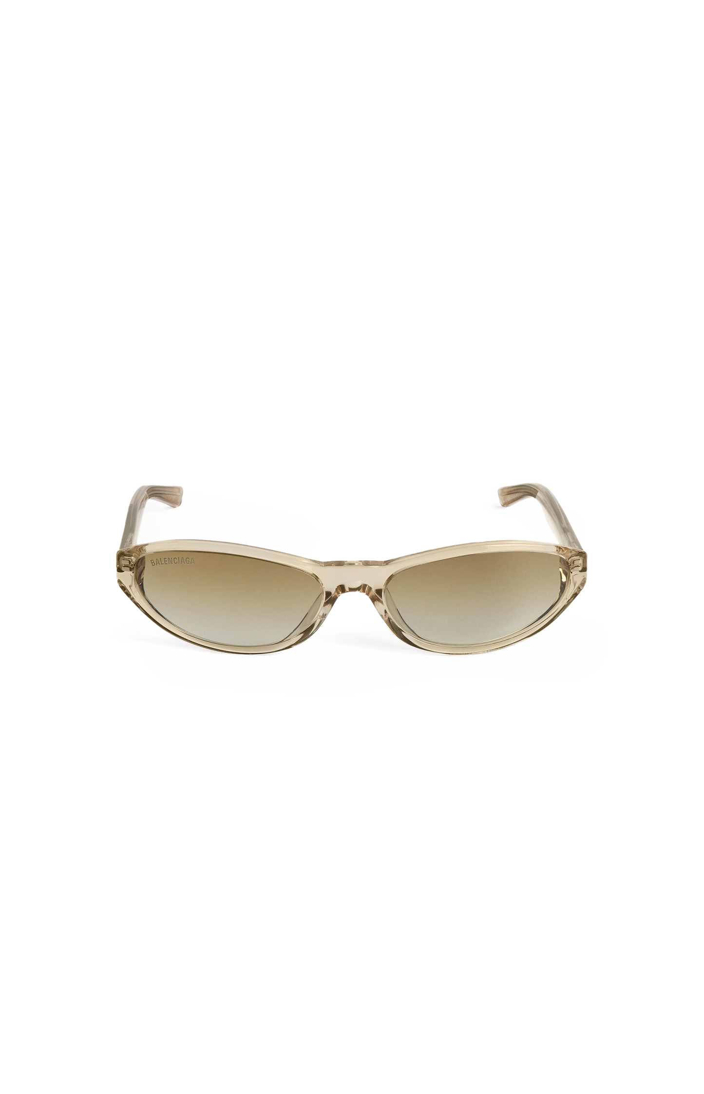 Neo Round Sunglasses in Transparent Beige