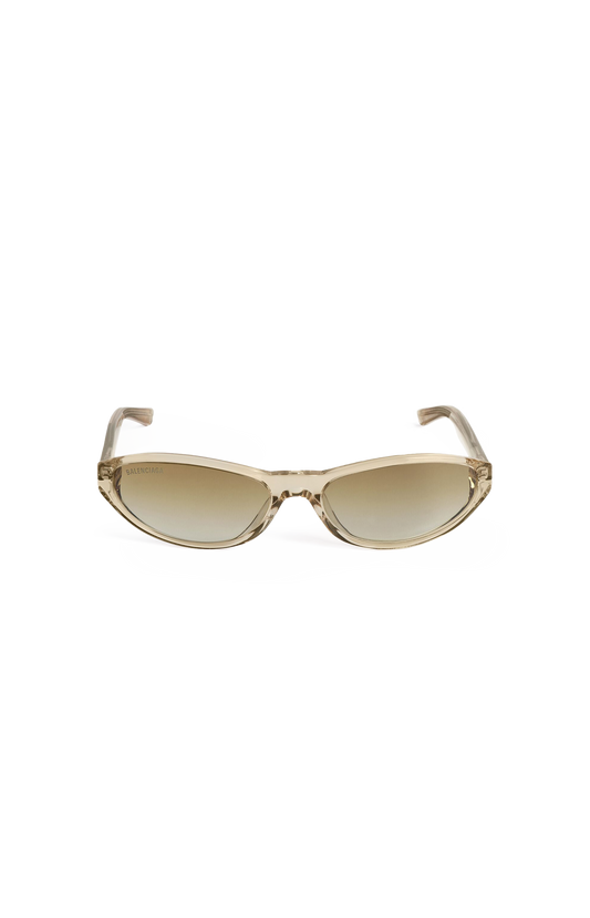 Neo Round Sunglasses in Transparent Beige
