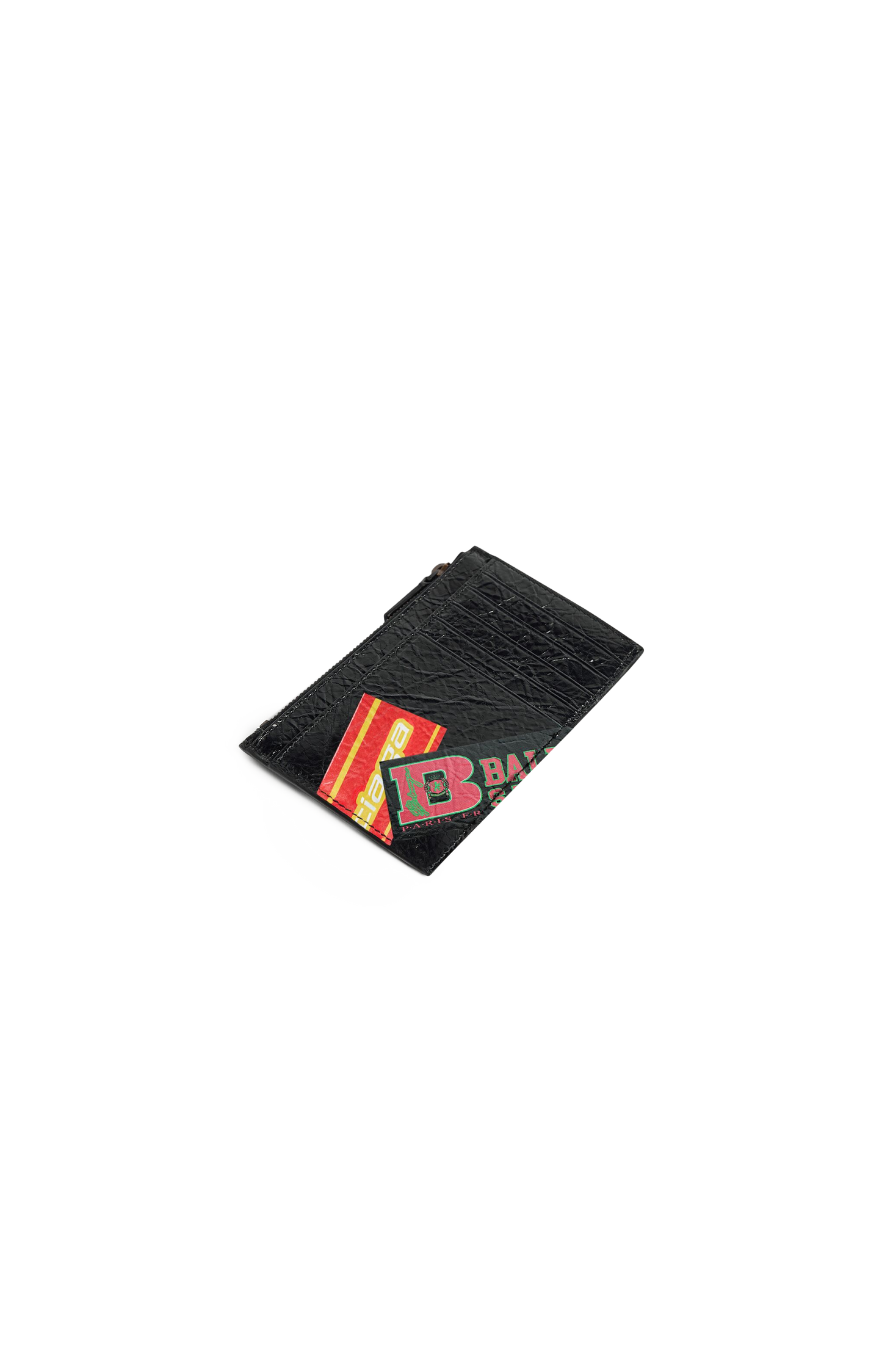 Cash Large Long Coin And Card Holder in Black
