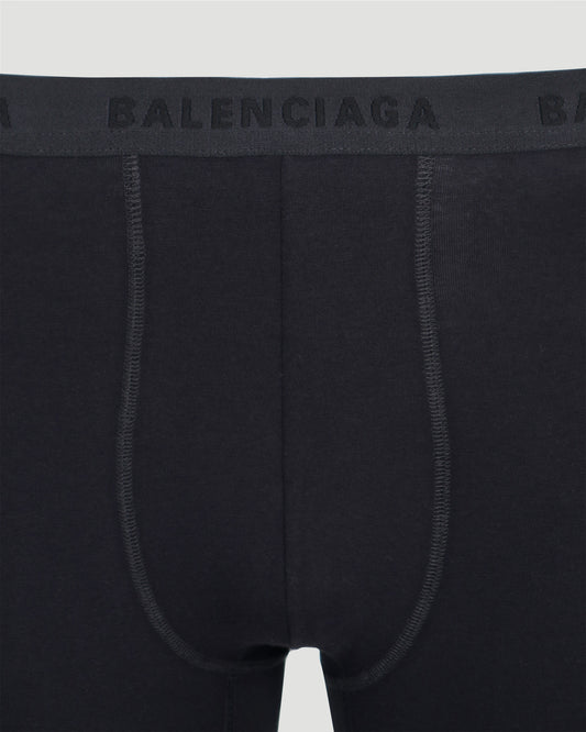 Under leggings in black stretch cotton