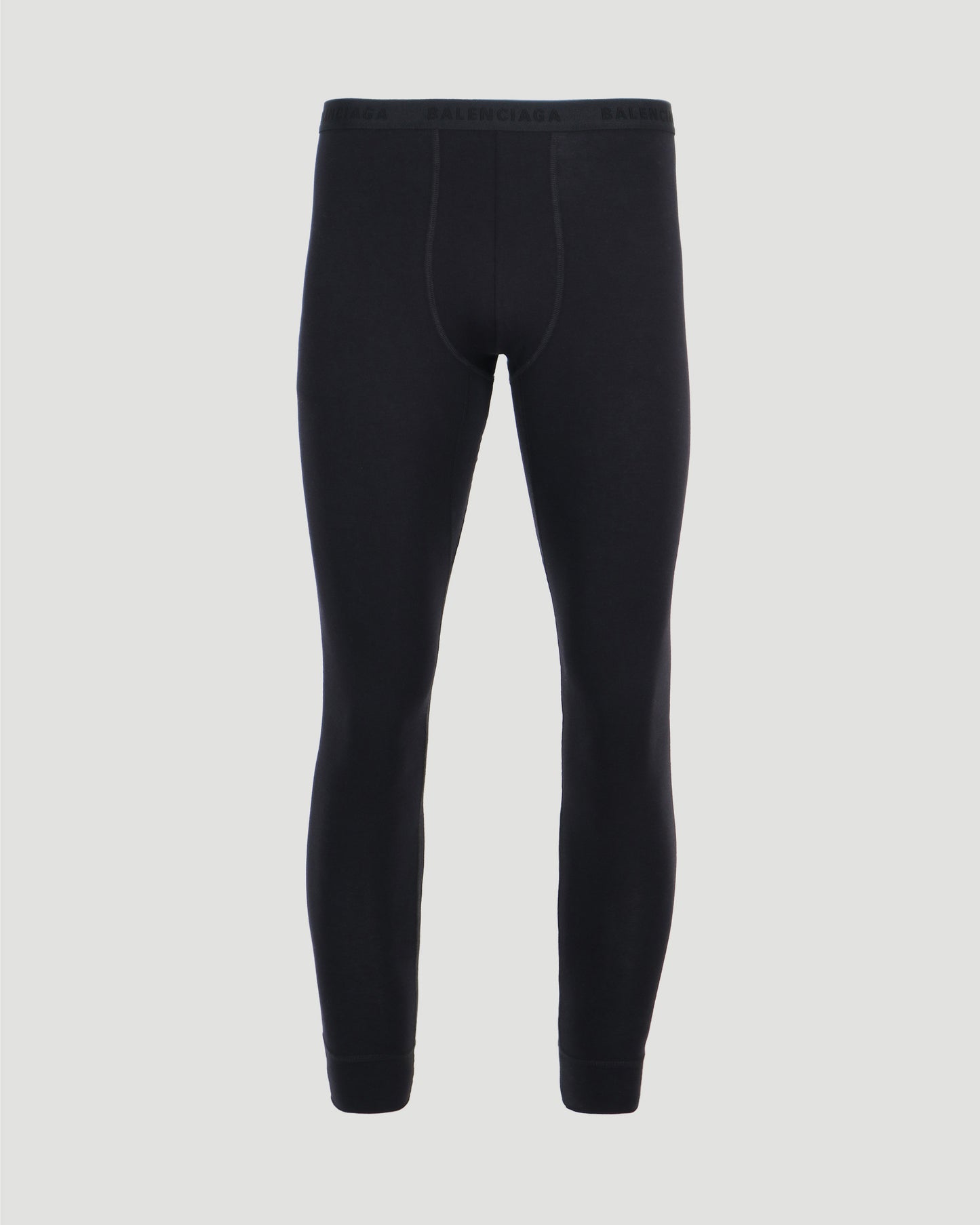 Under leggings in black stretch cotton