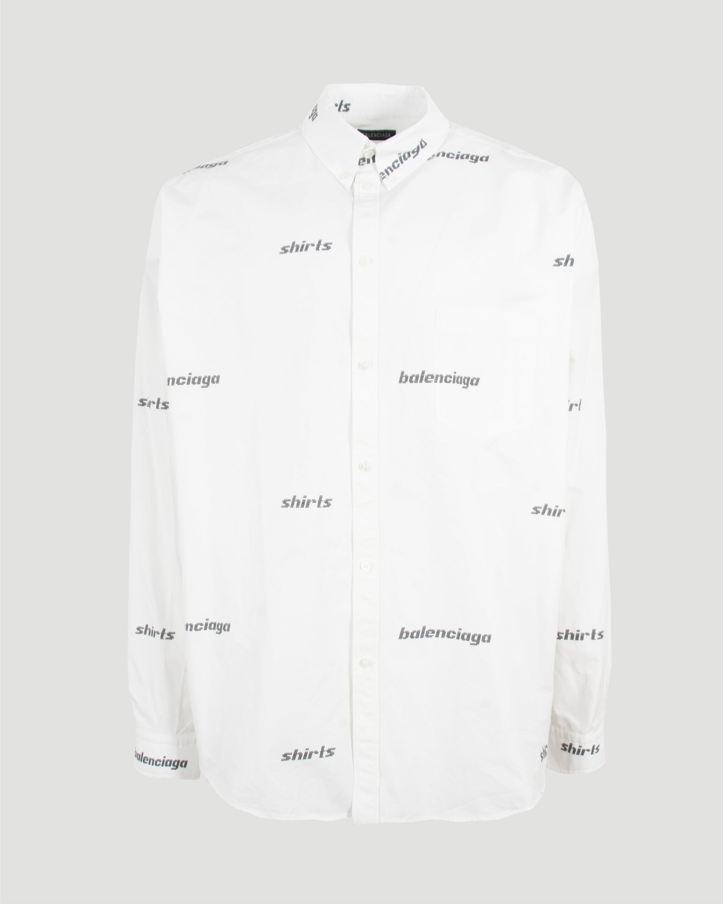 ALL OVER MONOGRAM SHIRT IN WHITE