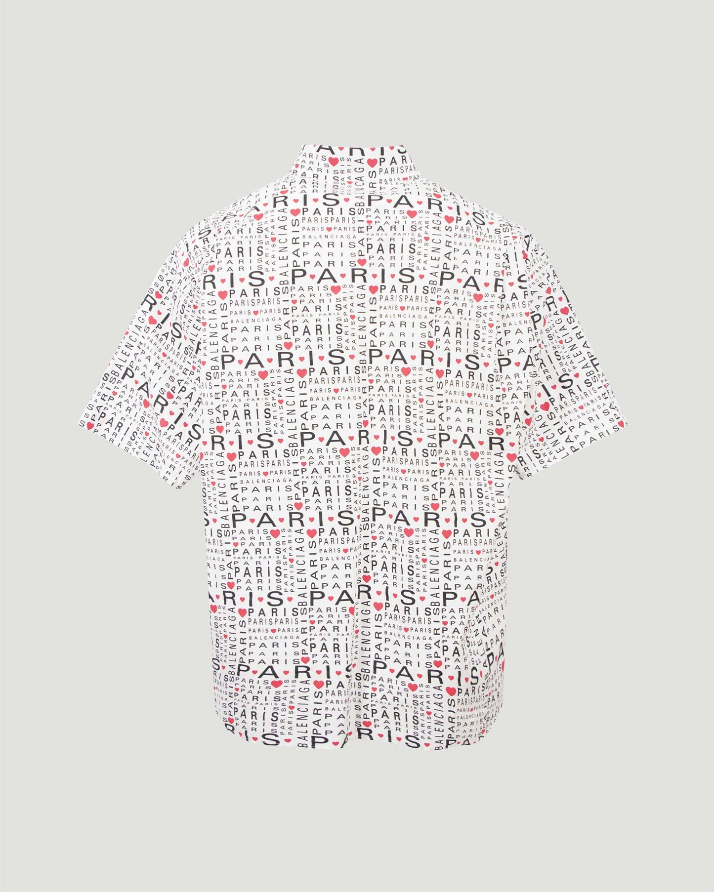 All-Over Lettering Logo Shirt in White