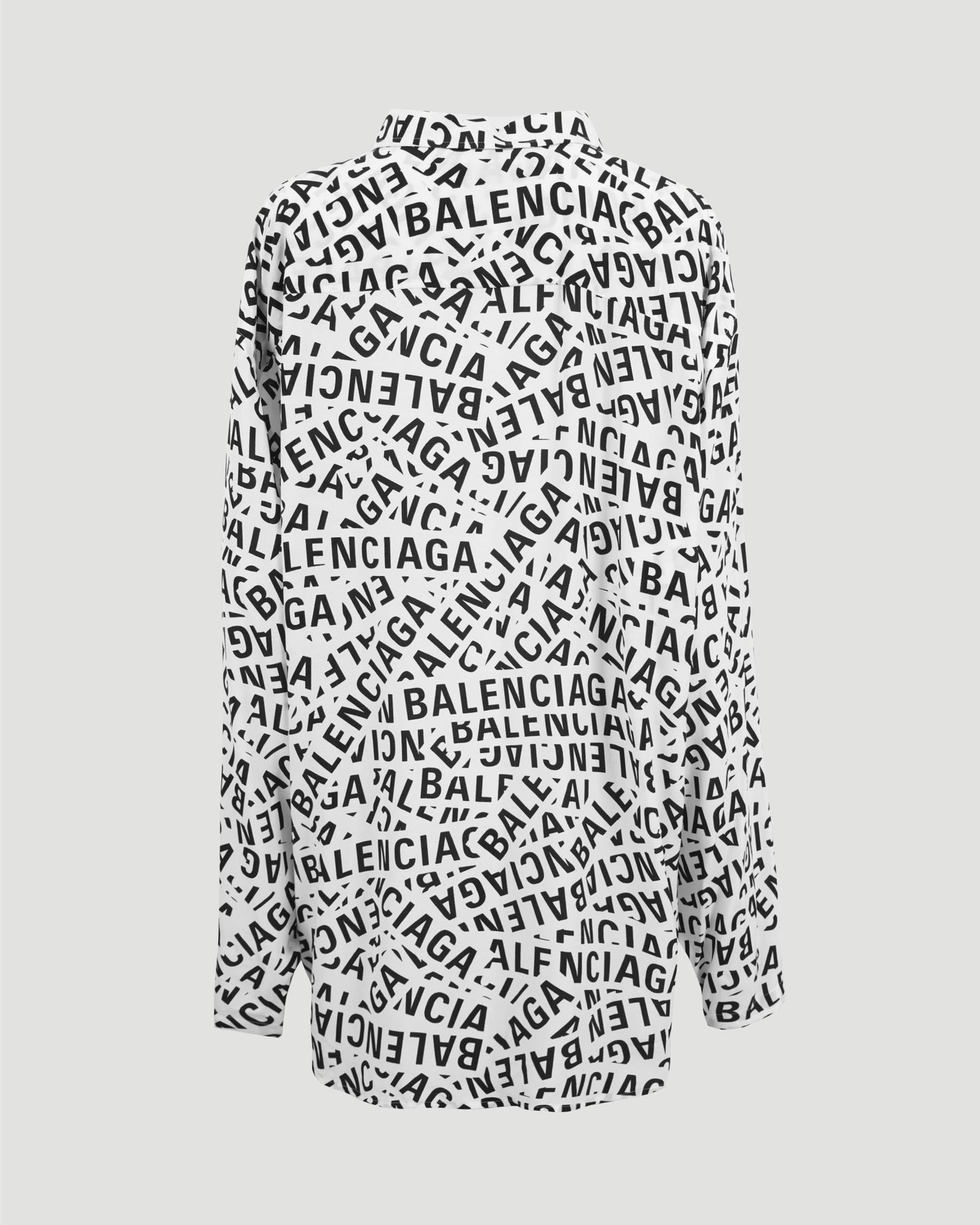 LOGO STRIPS MINIMAL SHIRT LARGE FIT IN WHITE