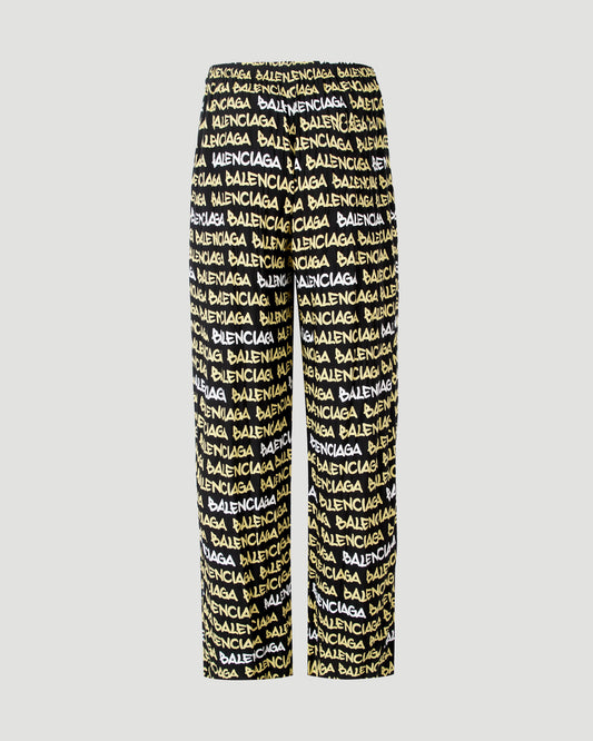 Viscose Pyjama Pants With Logo