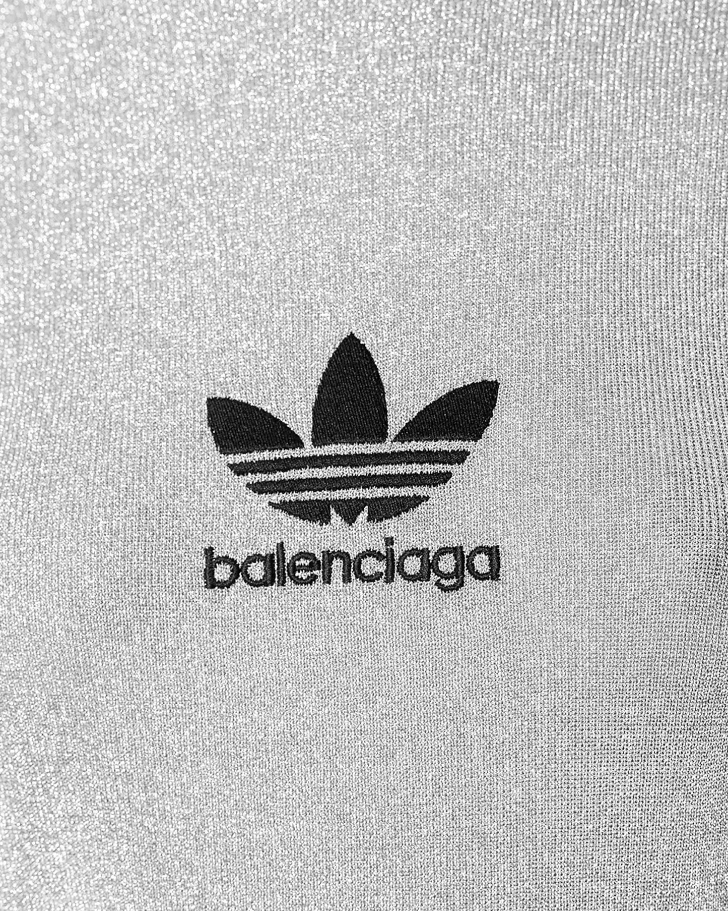BALENCIAGA x ADIDAS ATHLETIC MOCK NECK IN SILVER