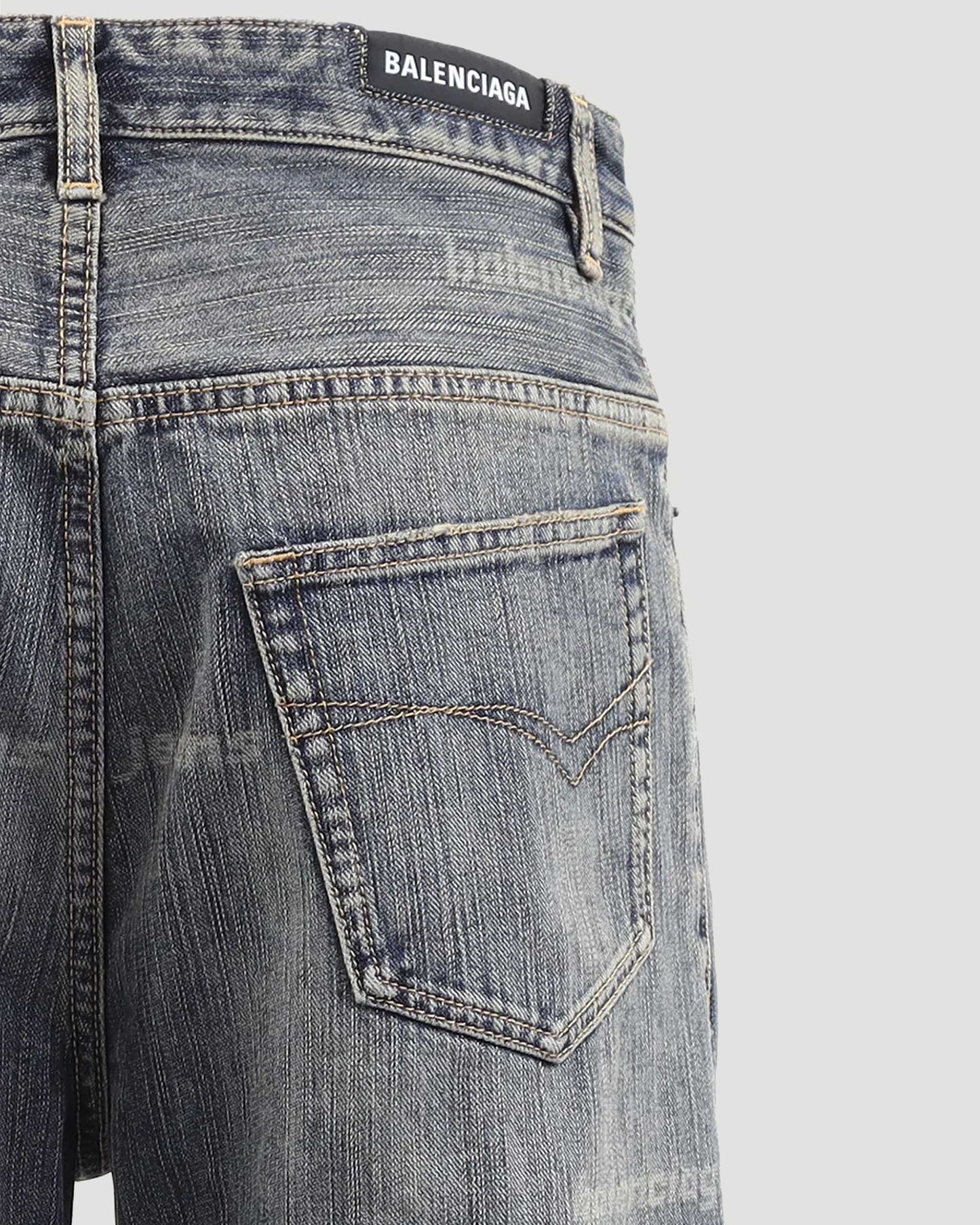 Allover logo denim jeans