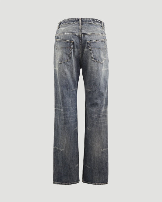 Allover logo denim jeans