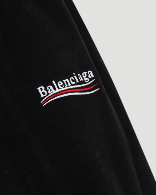 VELOUR SWEATPANTS WITH LOGO