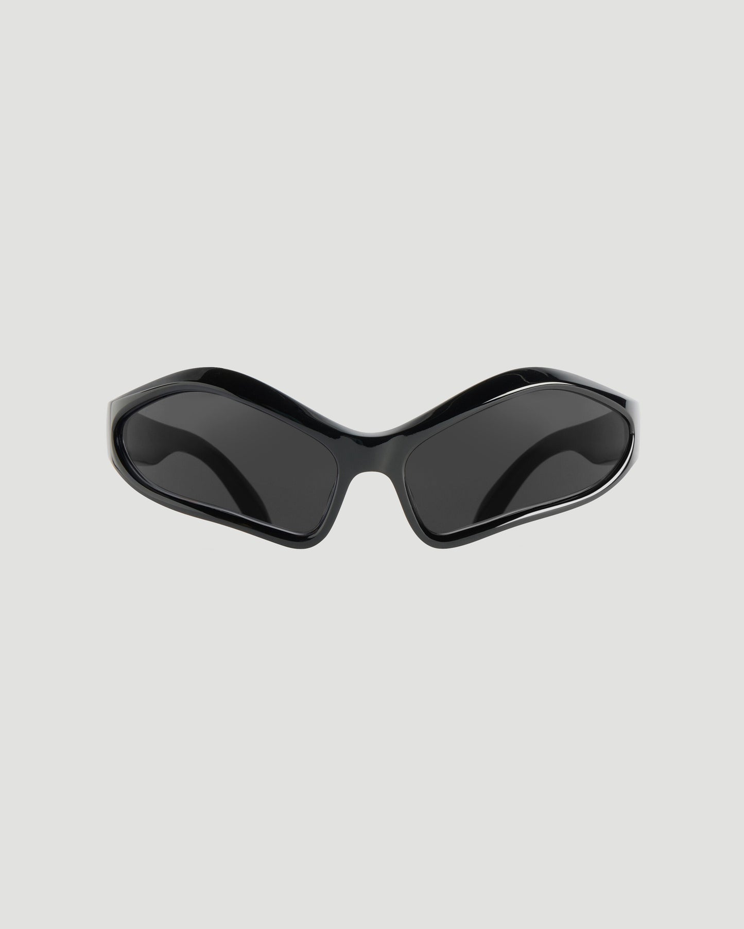 FENNEC OVAL SUNGLASSES IN BLACK