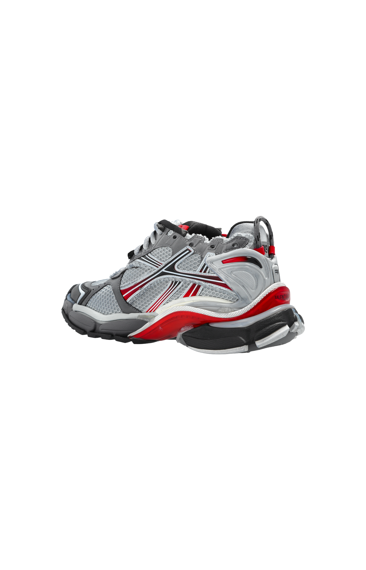 Runner Gradient Sneaker in Grey/red/black