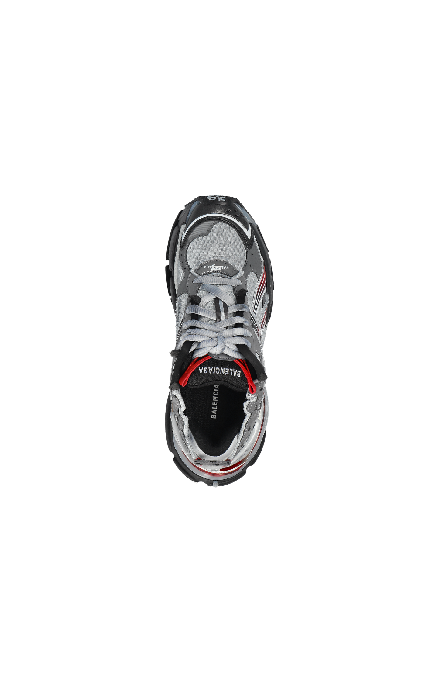 Runner Gradient Sneaker in Grey/red/black