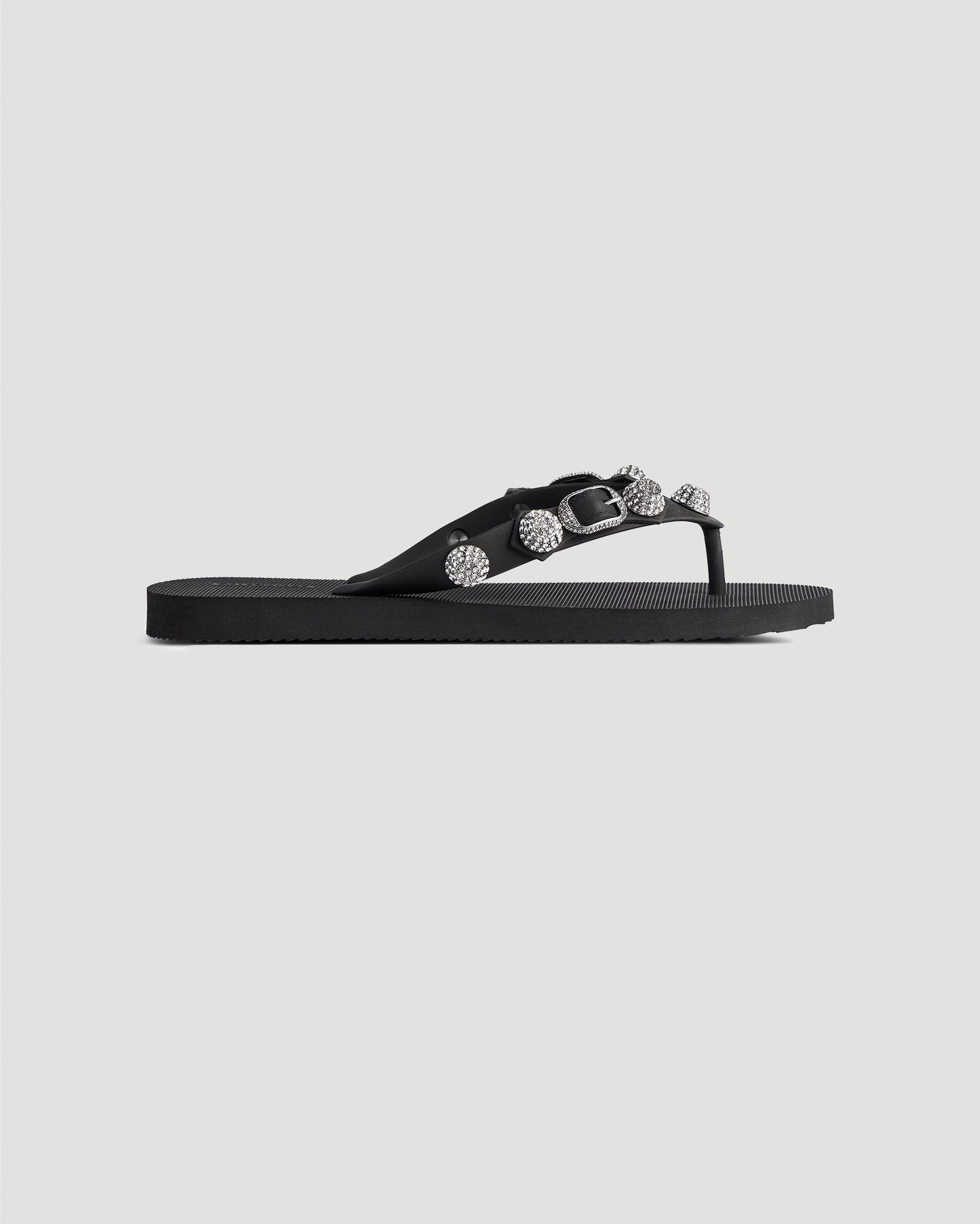 Cagole Thong Sandal in Black