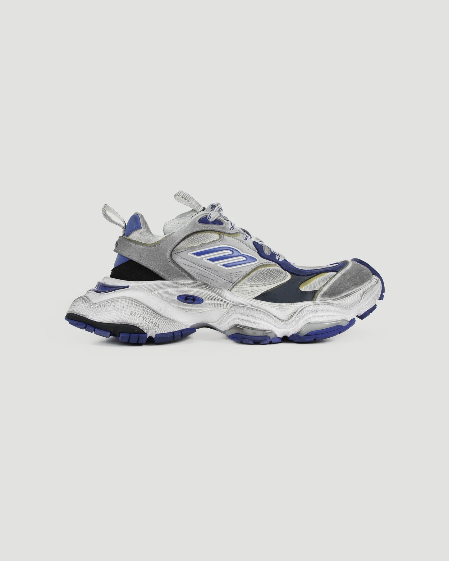 CARGO SNEAKER IN GREY, WHITE & BLUE