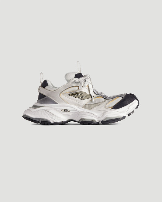 CARGO SNEAKER IN WHITE AND GREY