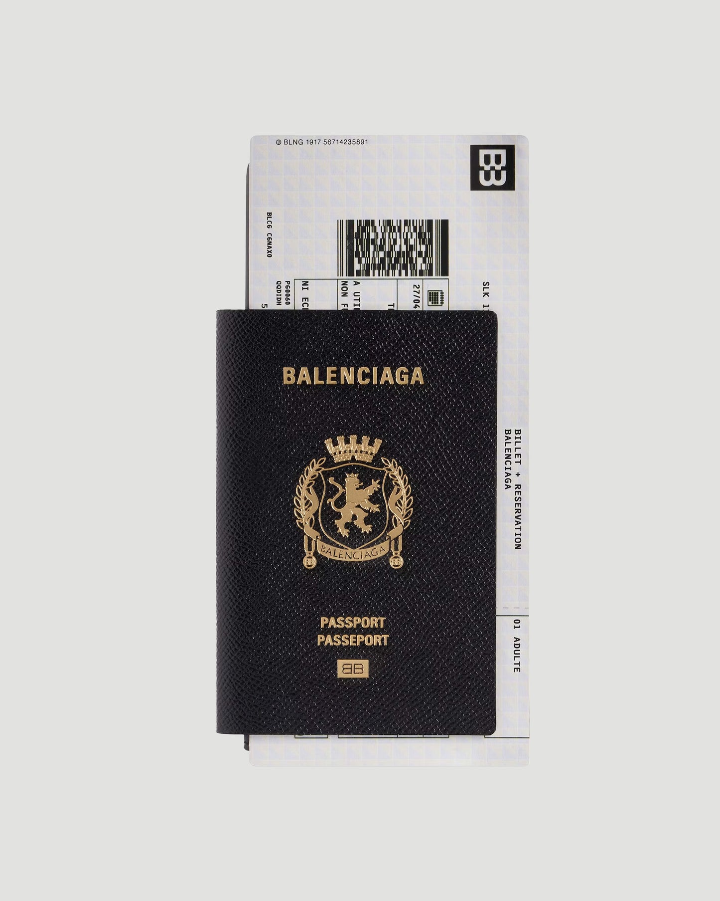 Passport Long Wallet 1 Ticket in Black