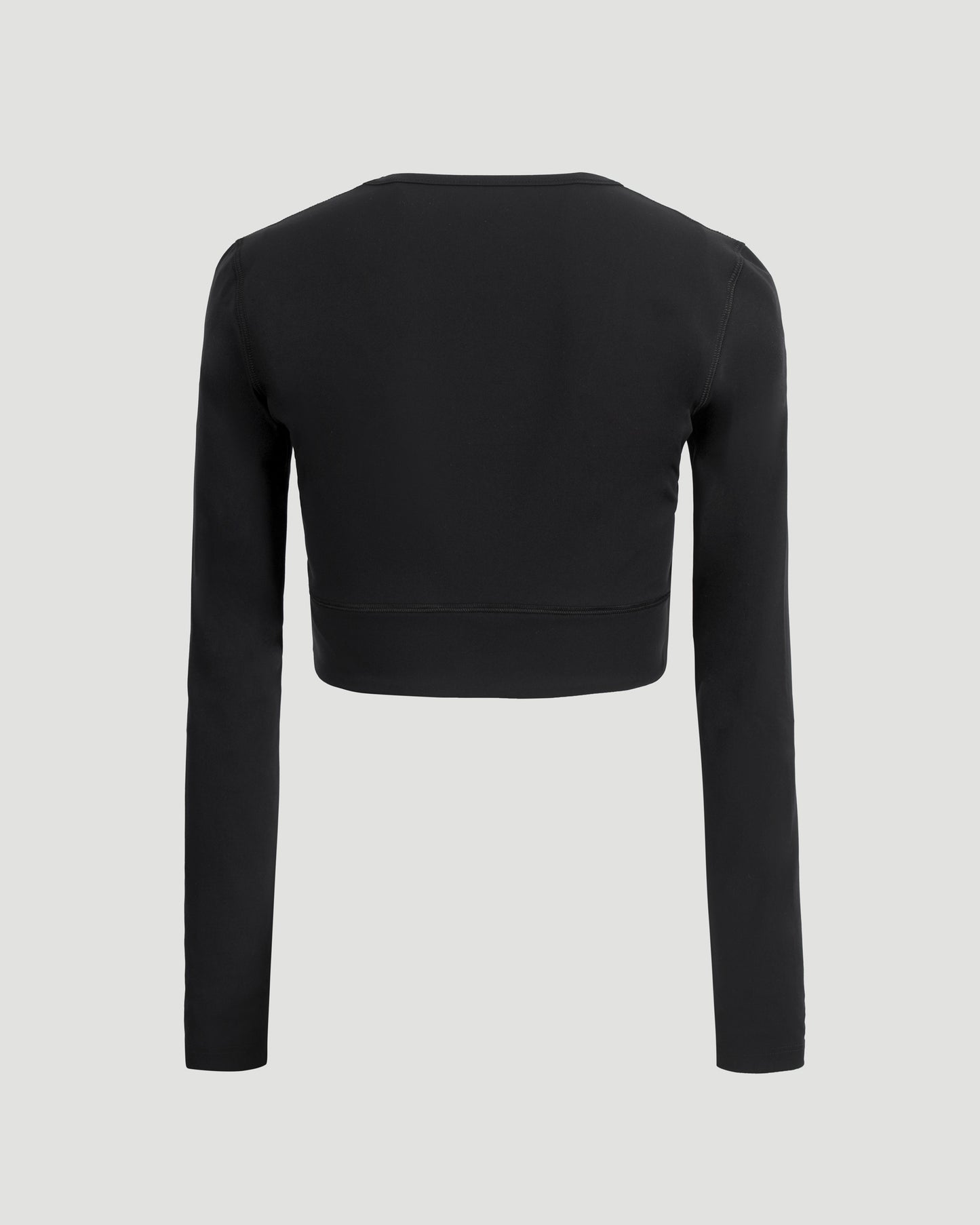 ACTIVEWEAR LONG SLEEVE SPORTS BRA IN BLACK