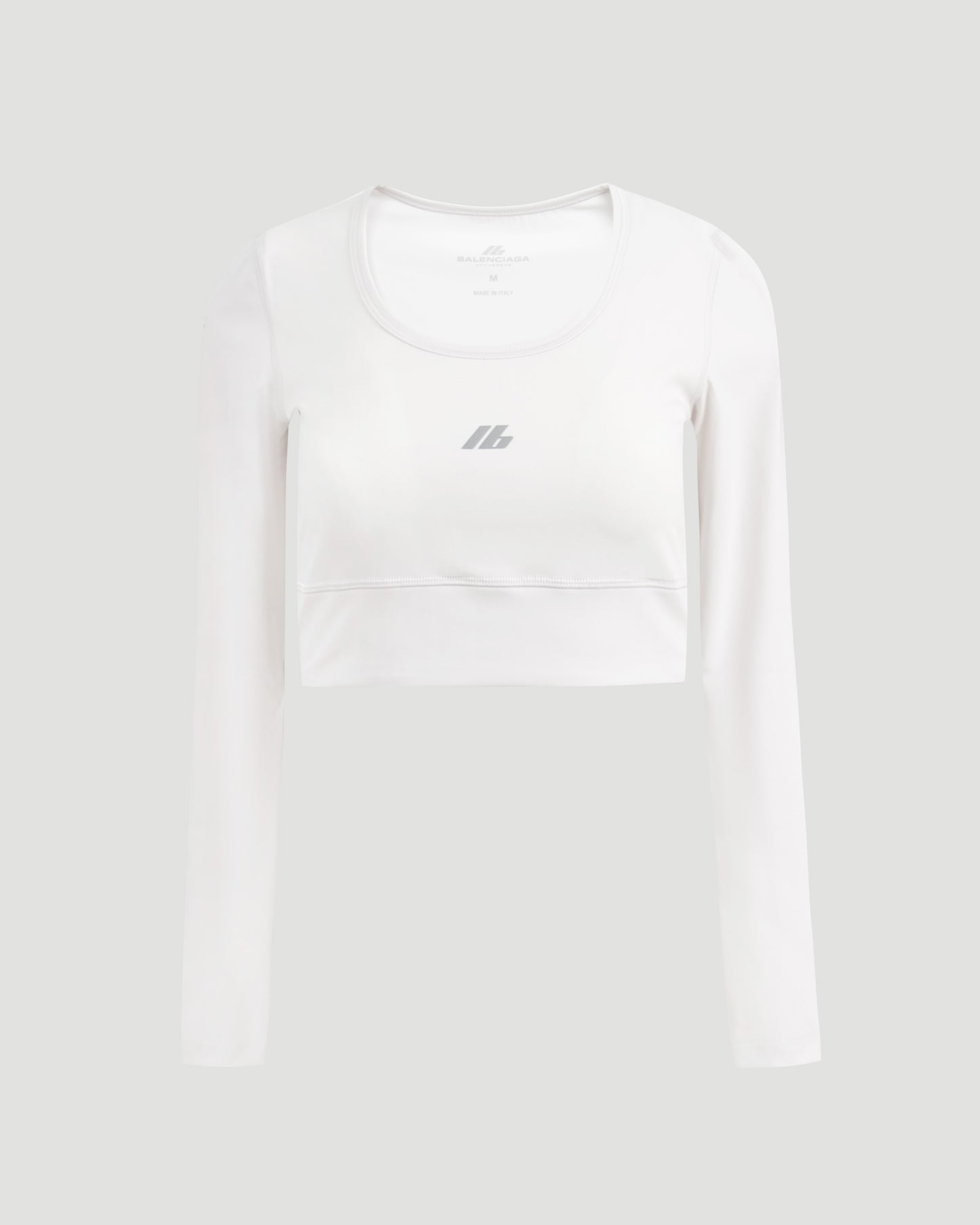 ACTIVEWEAR LONG SLEEVE SPORTS BRA IN WHITE