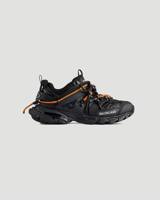Track Trail Laces Sneaker in Black and Orange