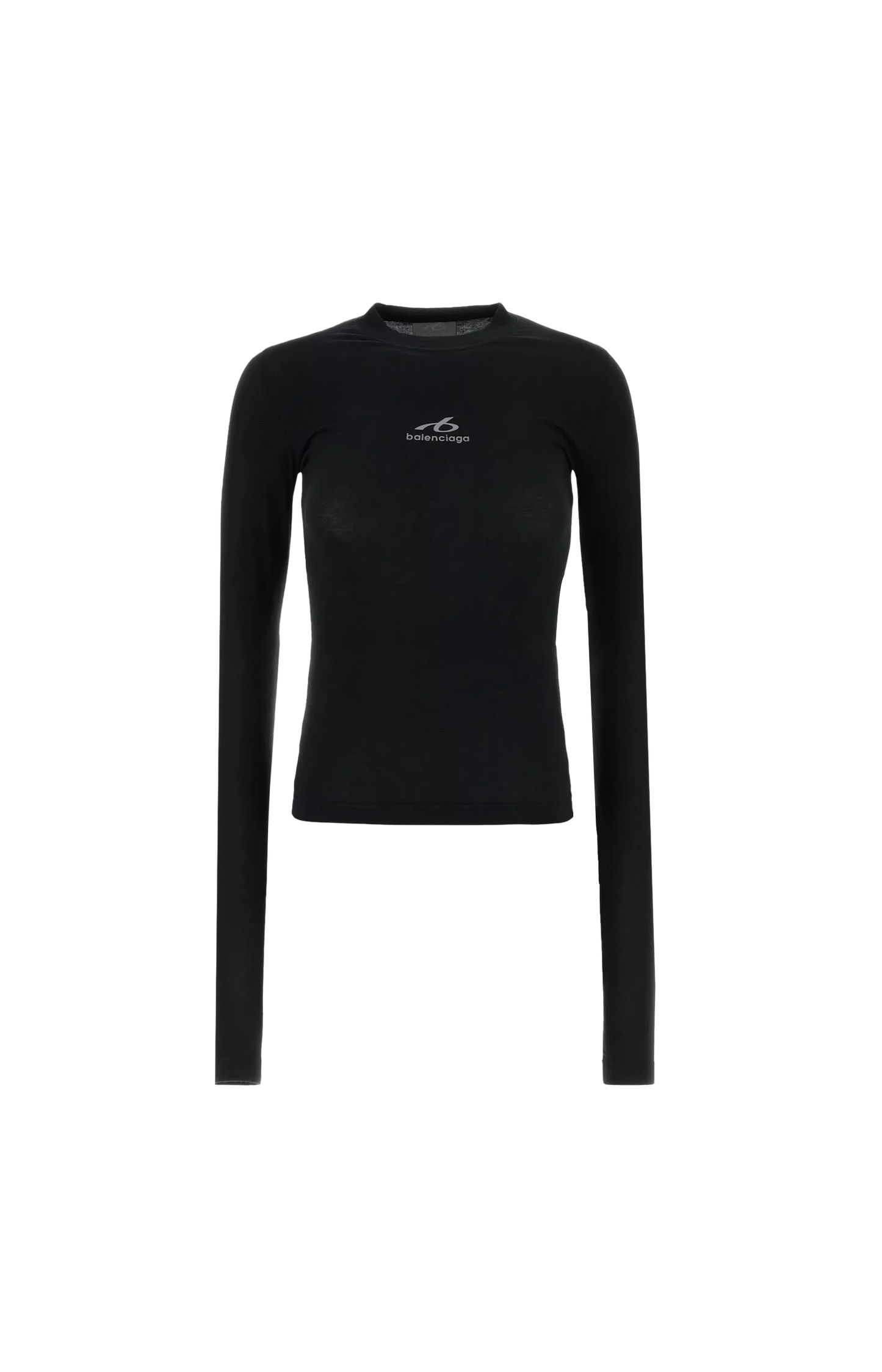 Stretch Cotton T-Shirt in Black