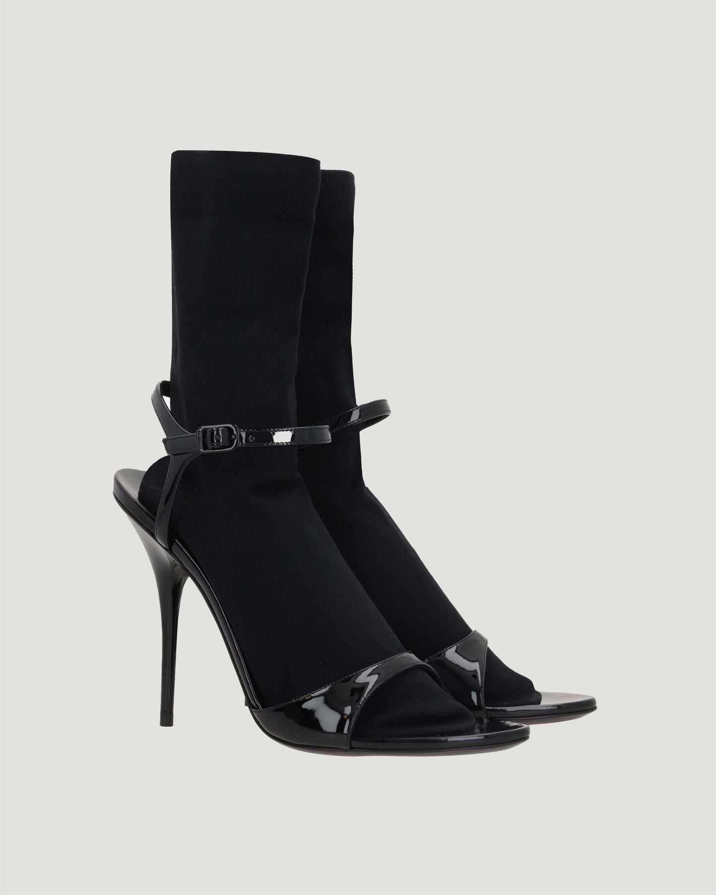 Avenue Sock Sandals in Patent Leather