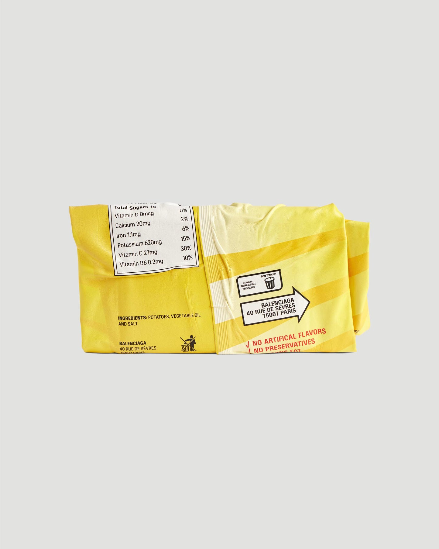 Chips Clutch Wallet in Yellow