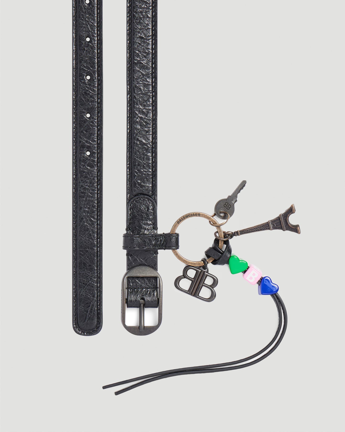 Le City Belt With Charms in Black