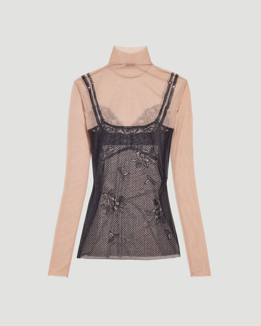 Trompe L'œil Lingerie Top