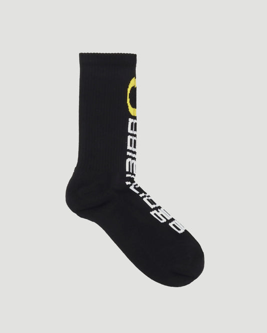 Tracksuit Loop Socks in Black And White