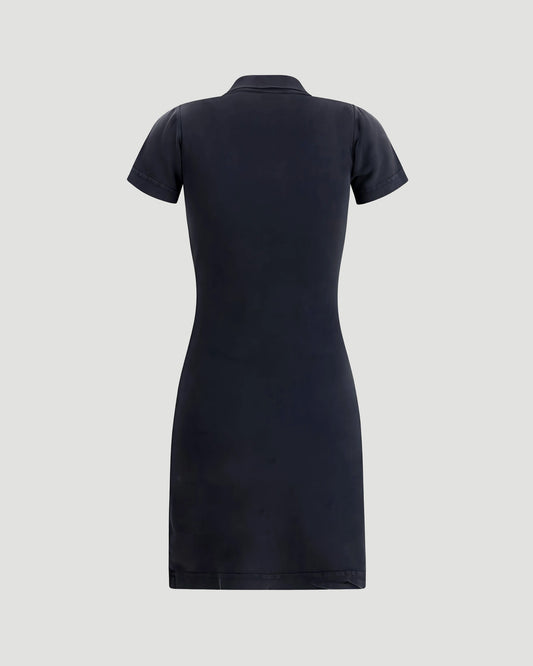 Polo Mini Dress in Black