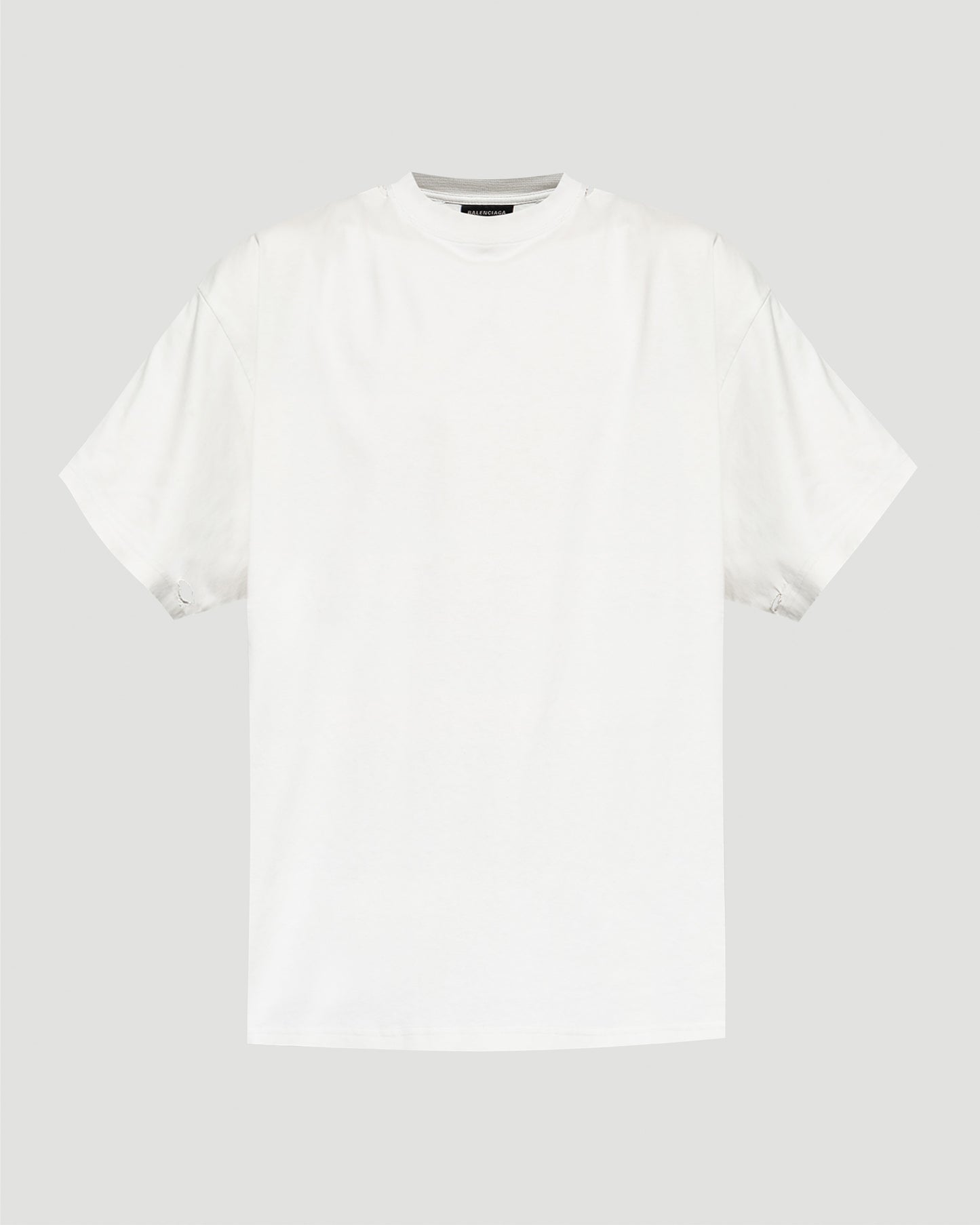 Security Tape Logo Oversized T-shirt in White And Red