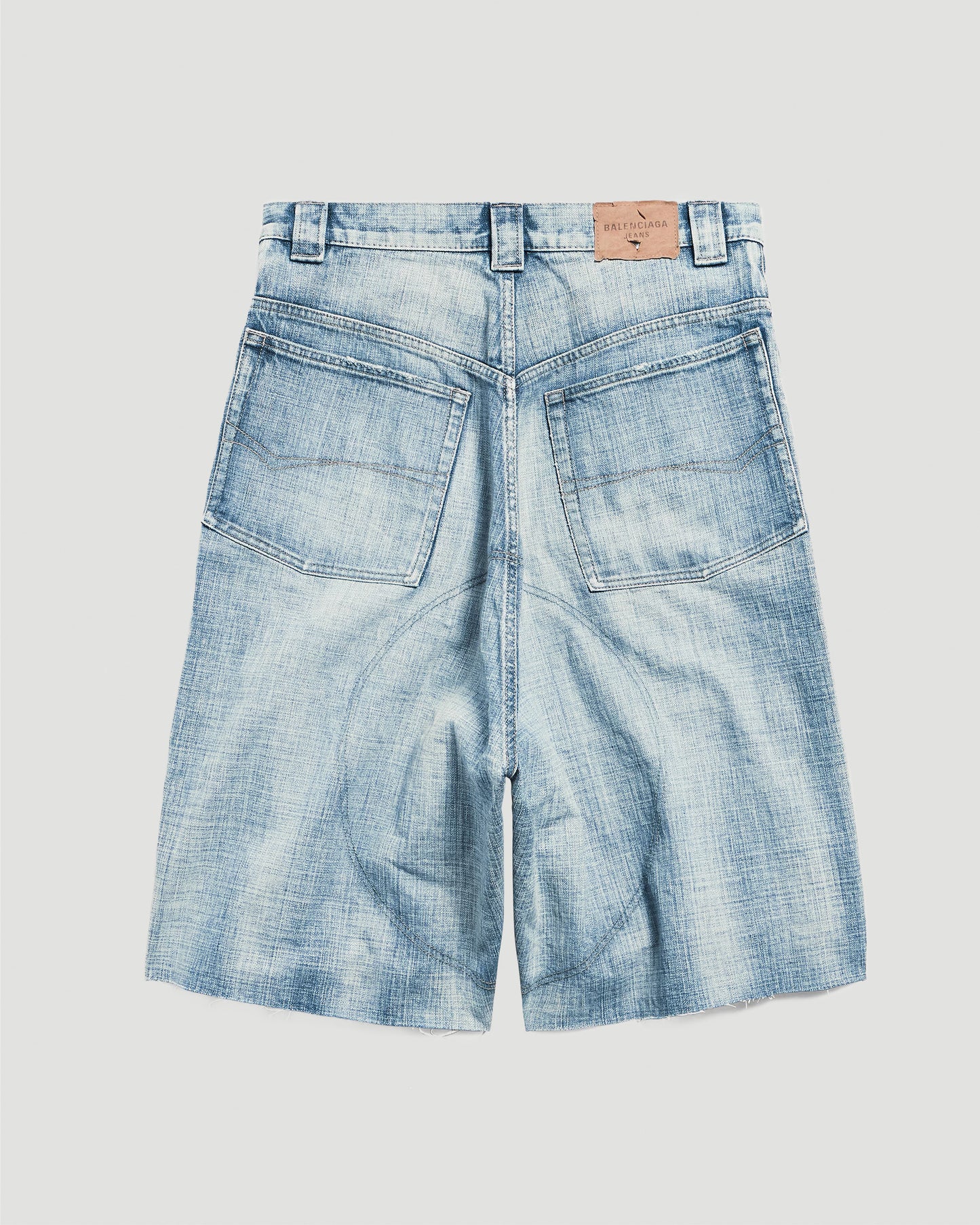 Knee Dart Shorts in Light Blue