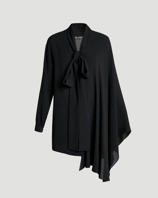 Scarf Blouse in Black