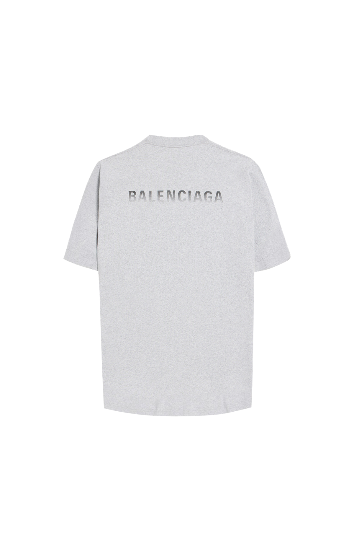 Logo Back Gradient Oversized T-Shirt in Light Heather Grey
