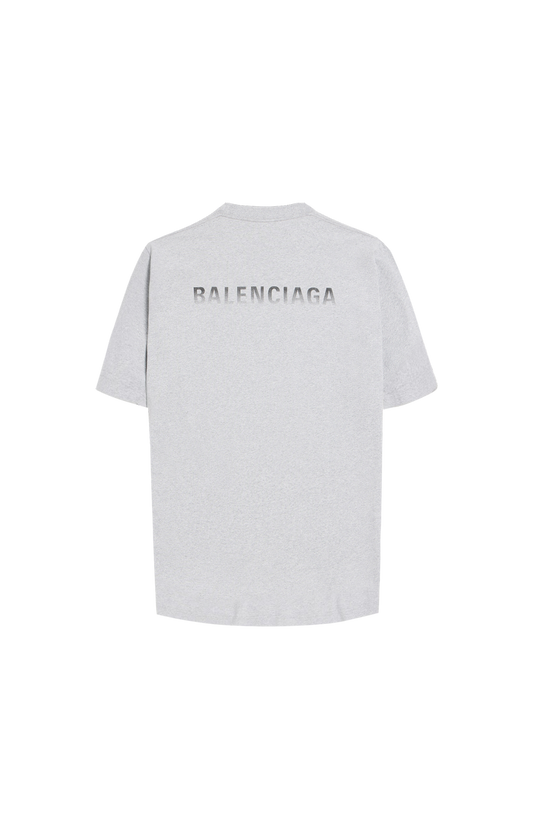 Balenciaga Logo Back Gradient Oversized T-Shirt in Light Heather Grey — product photo 2