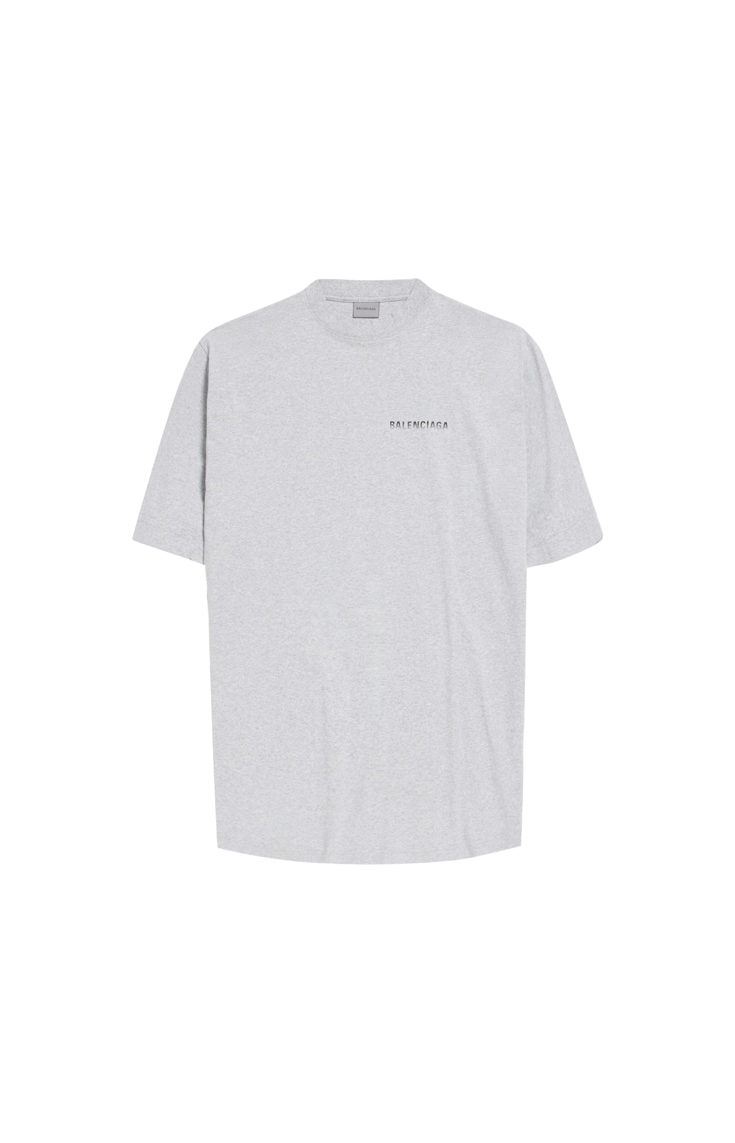 Logo Back Gradient Oversized T-Shirt in Light Heather Grey