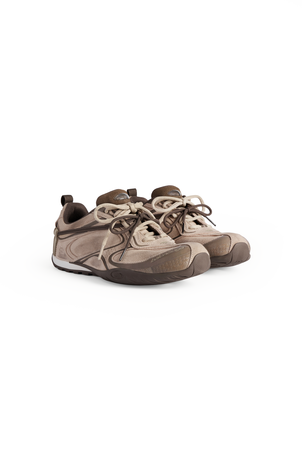 Radar Velvety Sneaker in Beige/brown