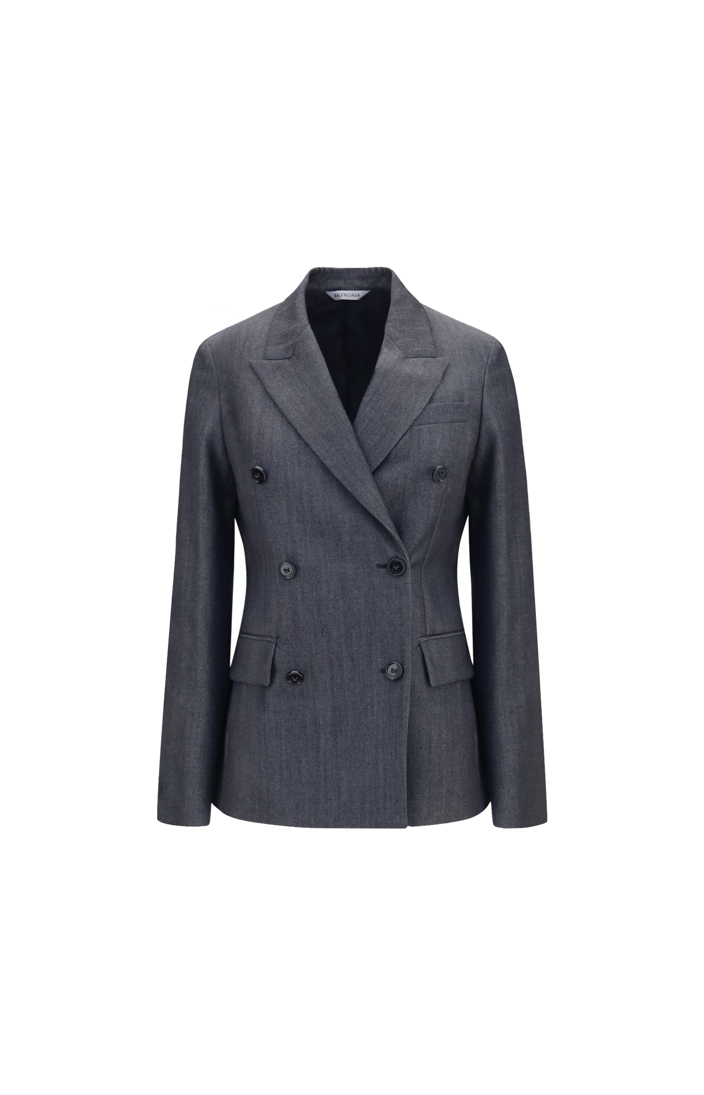 Double-breasted Tailored Jacket in Dark Navy