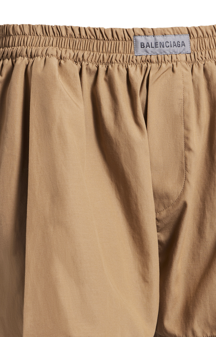 A-line Boxer Shorts in Sand Beige