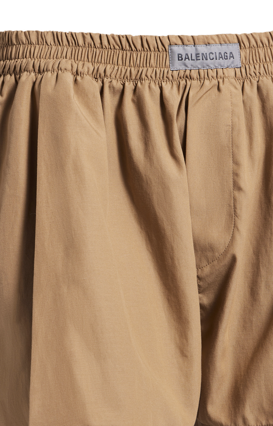A-line Boxer Shorts in Sand Beige