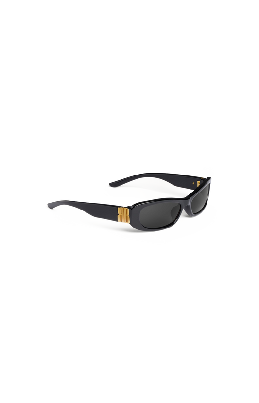 Balenciaga Cosmo Rectangle Sunglasses in Black — product photo 2