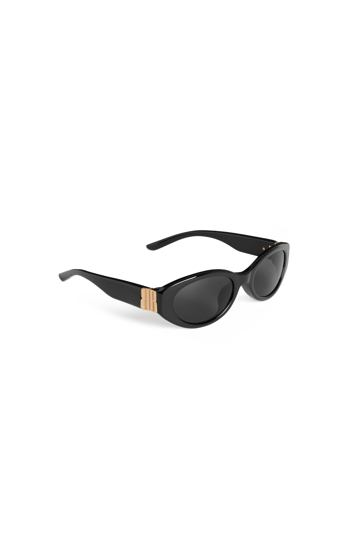 Cosmo Round AF Sunglasses in Black and Gold