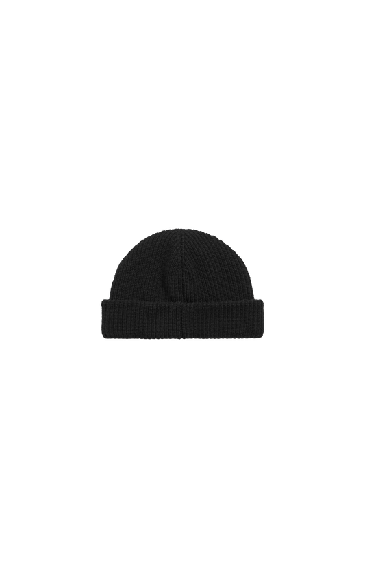 Wool Beanie in Black