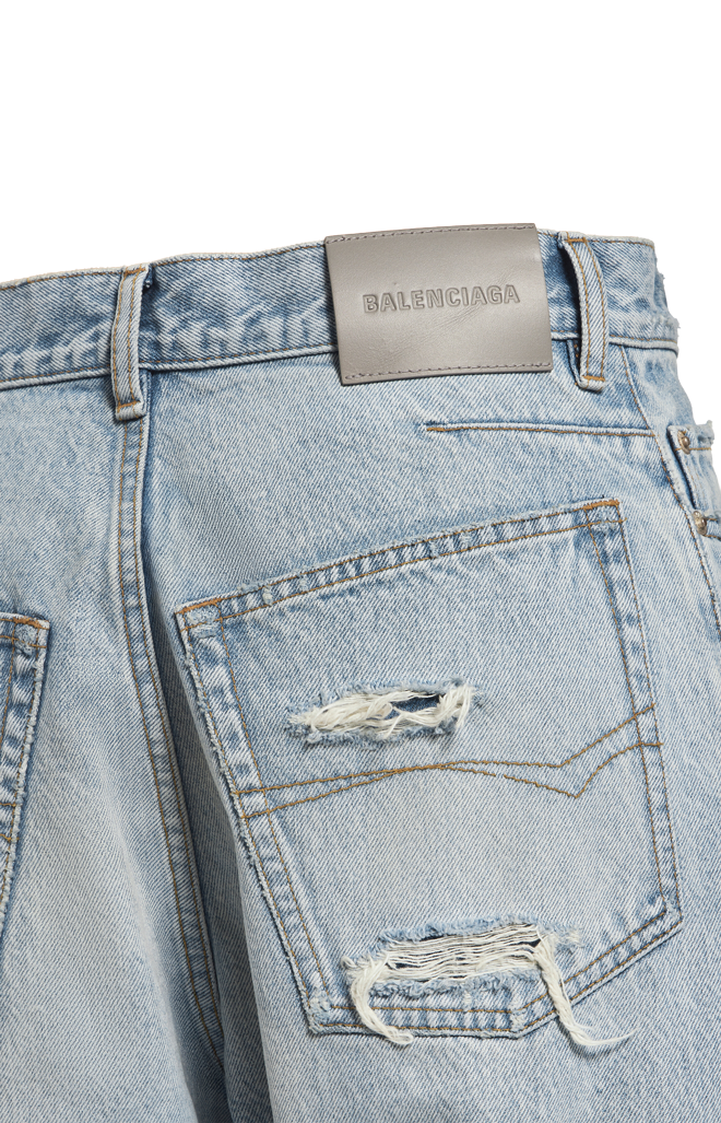 Twisted Seam Jeans in Bleach Light Bleu