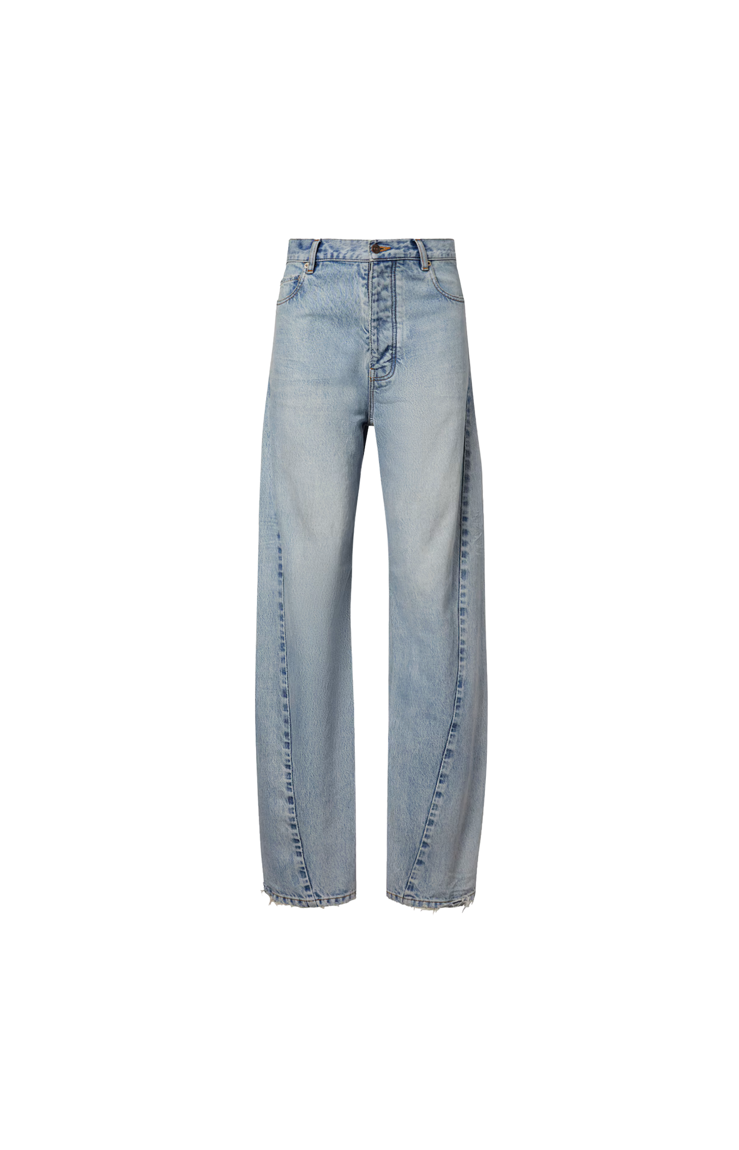 Twisted Seam Jeans in Bleach Light Bleu