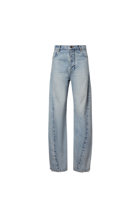 Twisted Seam Jeans in Bleach Light Bleu