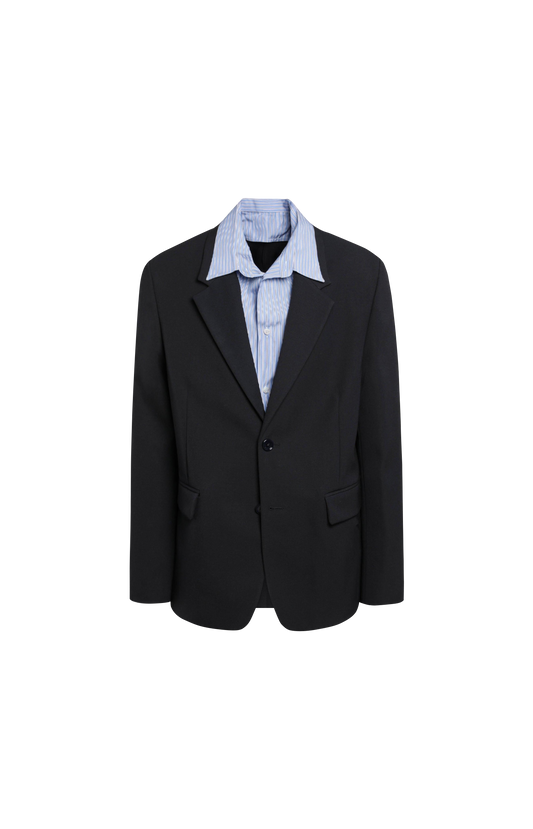 Hybrid Shirt Jacket in Dark Navy