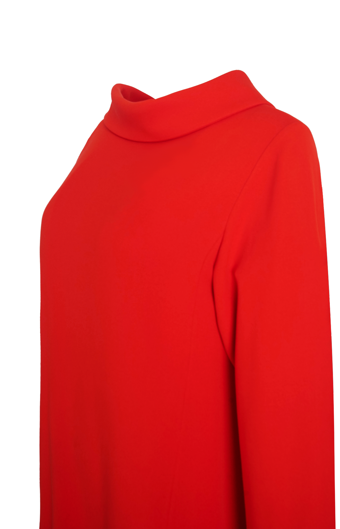 Draped Dress in Red