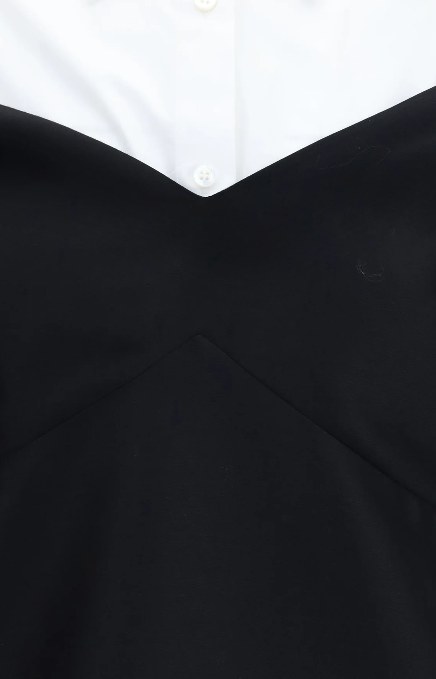 Hybrid Shirt Dress in Black