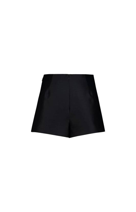 Tailored Mini Skort in Black